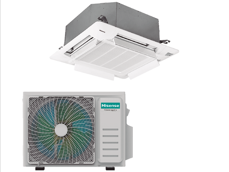 Set - Hisense cassette turbo trifásico (AUC140UR4RKC8+AUW140U6RN8)