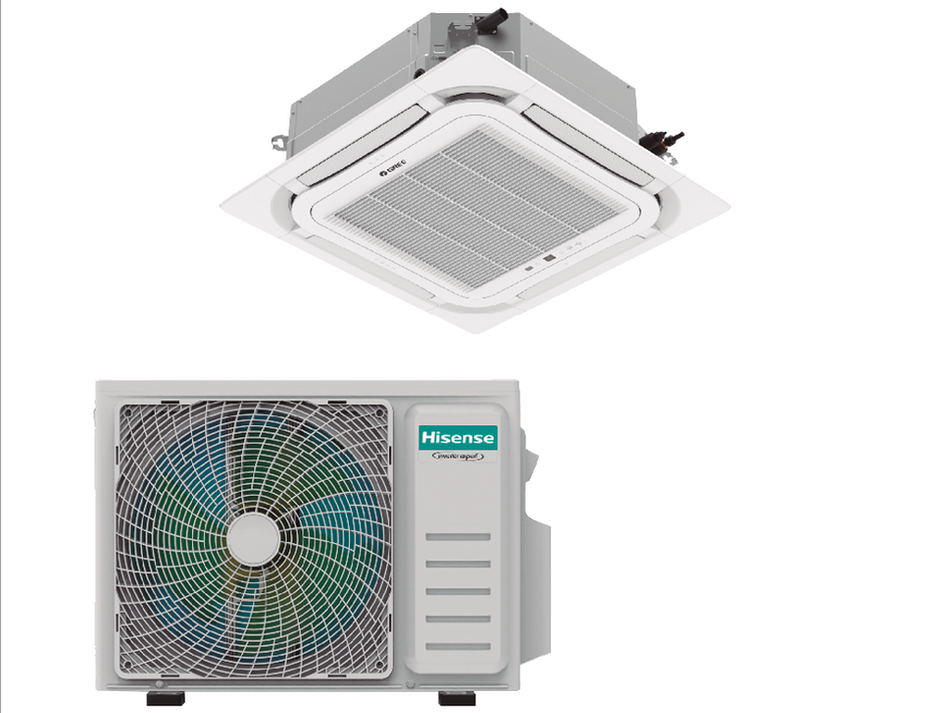 Set - Hisense cassette super monofásico (ACT71UR4RJC8+AUW71U4RJ7)