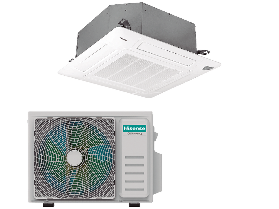 Set - Hisense cassette super monofásico (AUC105UR4RKC8+AUW105U4RK7)