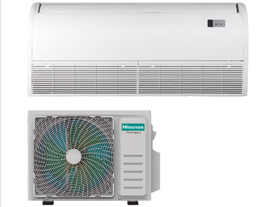 Set - Hisense suelo/techo turbo monofásico (AUV125UR4RC8+AUW125U4RW8)
