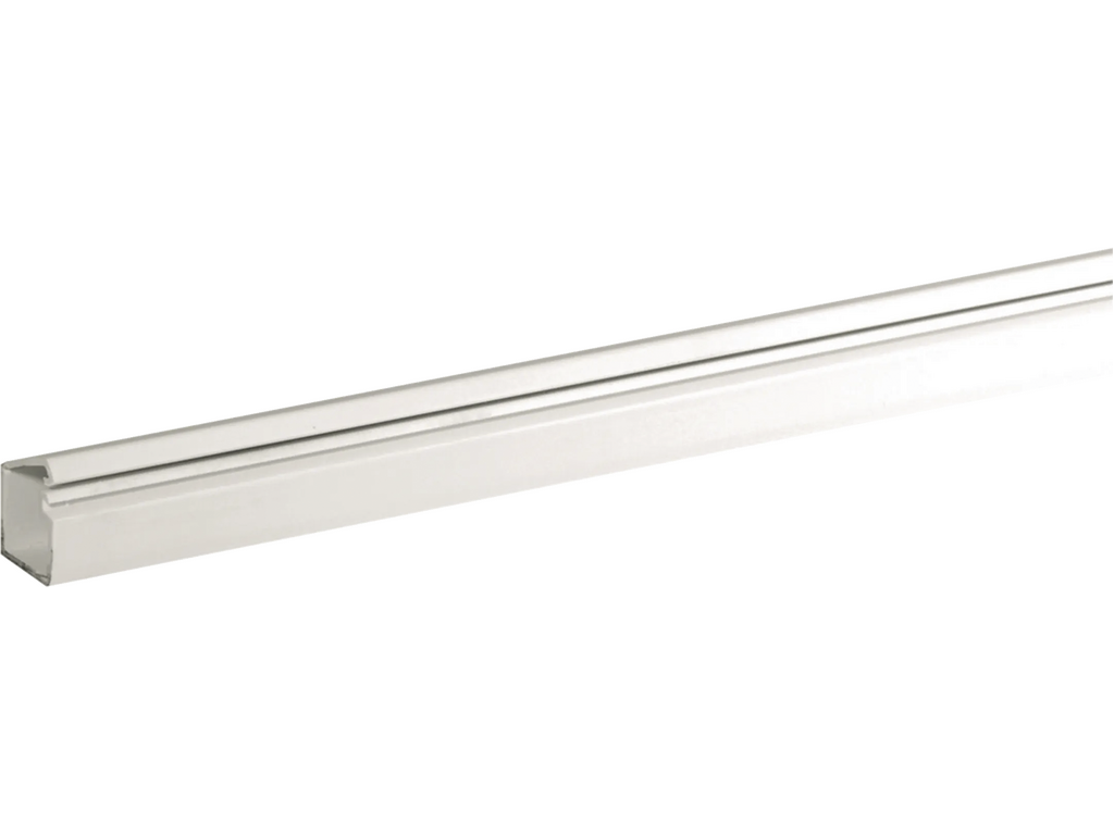 Canaleta autoadhesiva blanca