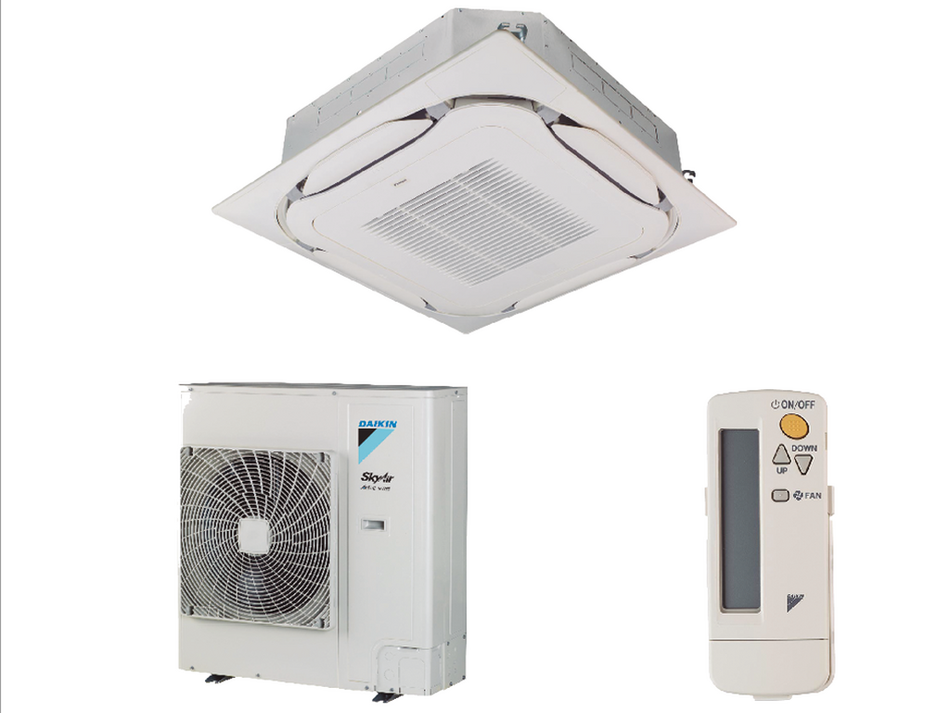 Set - Daikin cassette round  flow ACAS100B monofásico