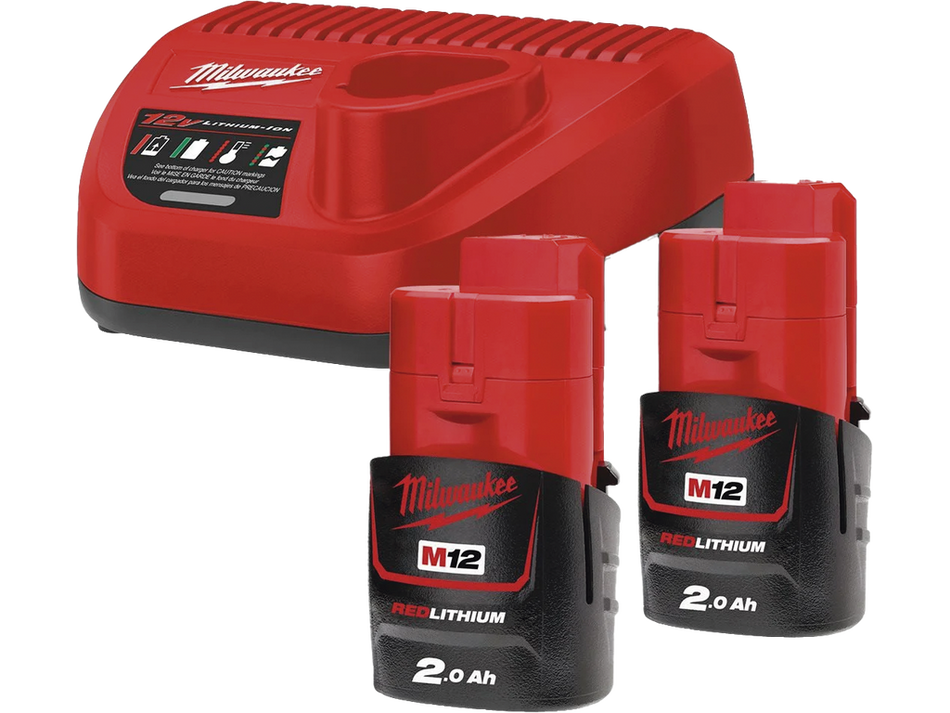 Kit 2 baterías M18B5 + cargador rápido M12-18FC