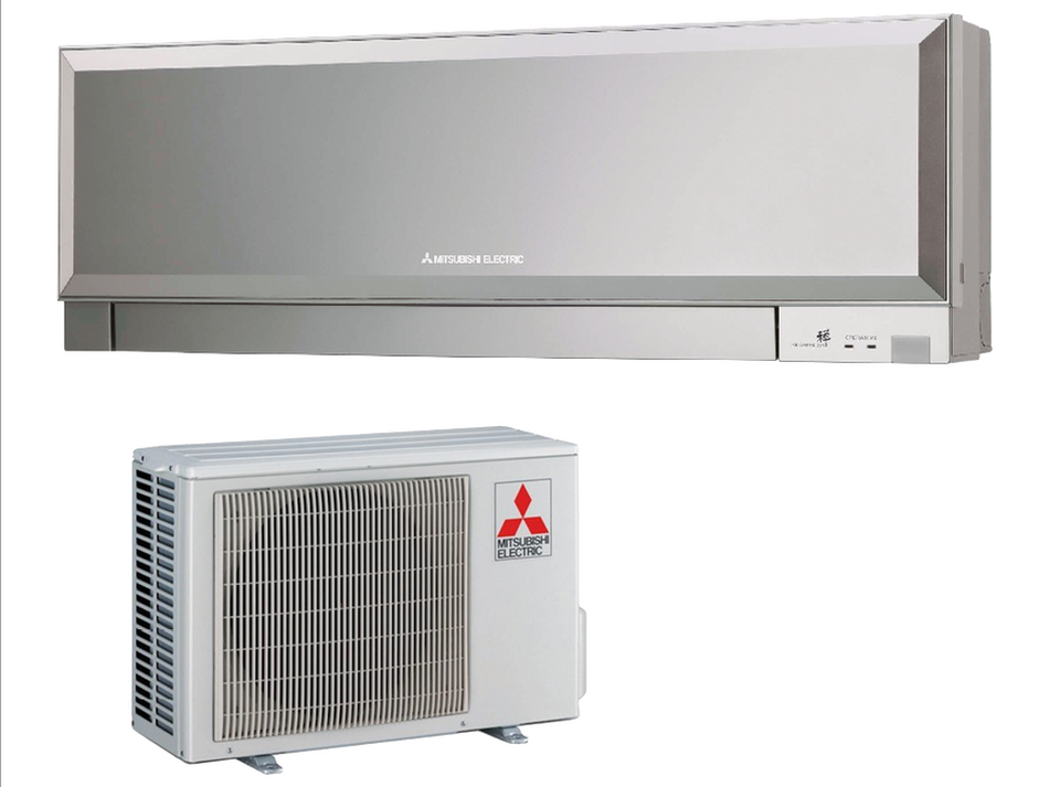 Set - Mitsubishi E. MSZ-EF25VG(K)-S split pared plata kirigamine zen