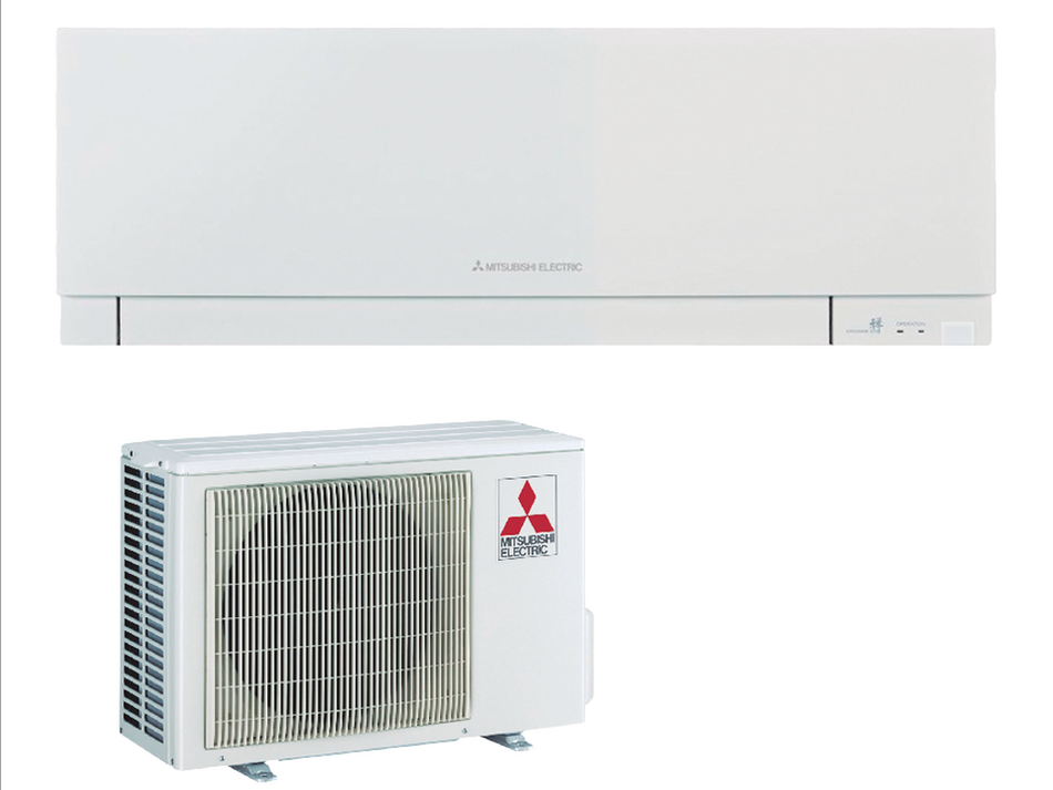Set - Mitsubishi E. MSZ-EF35VG(K)-W split pared blanco kirigamine zen