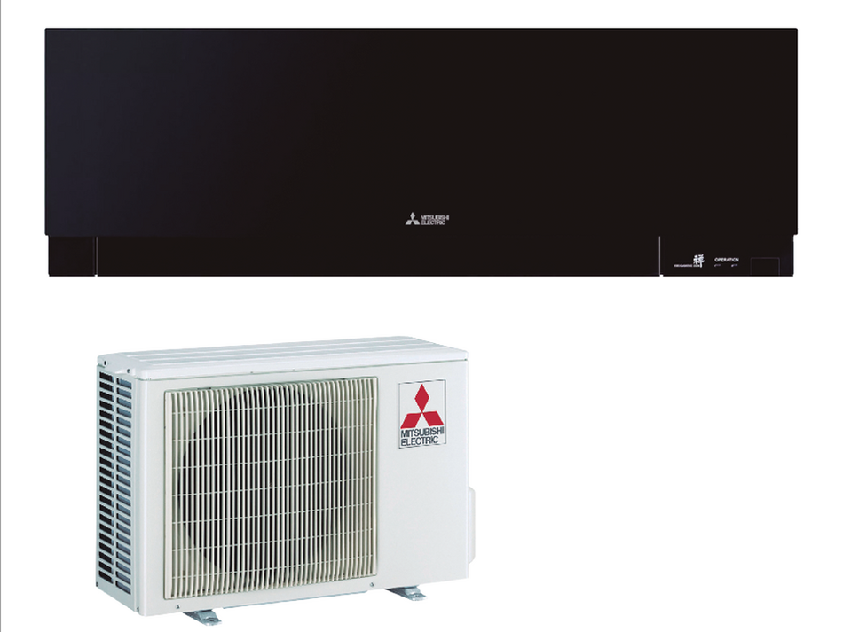 Set - Mitsubishi E. MSZ-EF35VG(K)-B split pared negro kirigamine zen